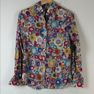 Liberty of London Floral Button-Up Shirt Size Small